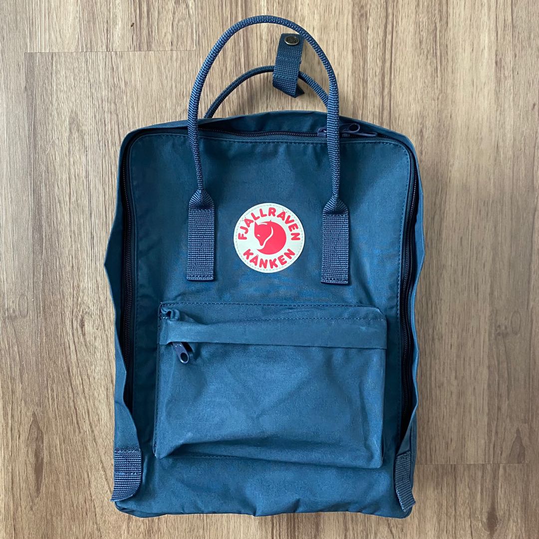 dark blue kanken backpack