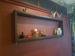 Framed display shelves