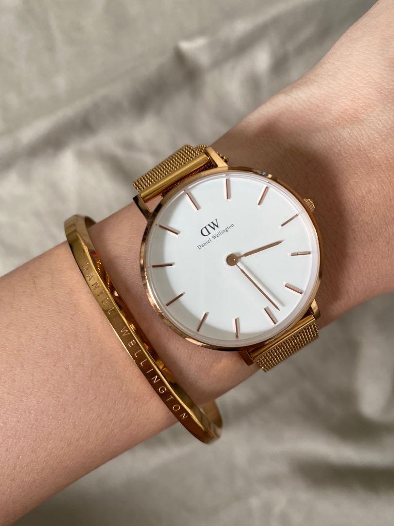 Free Hand Cuff Daniel Wellington Classic Petite 28mm Melrose