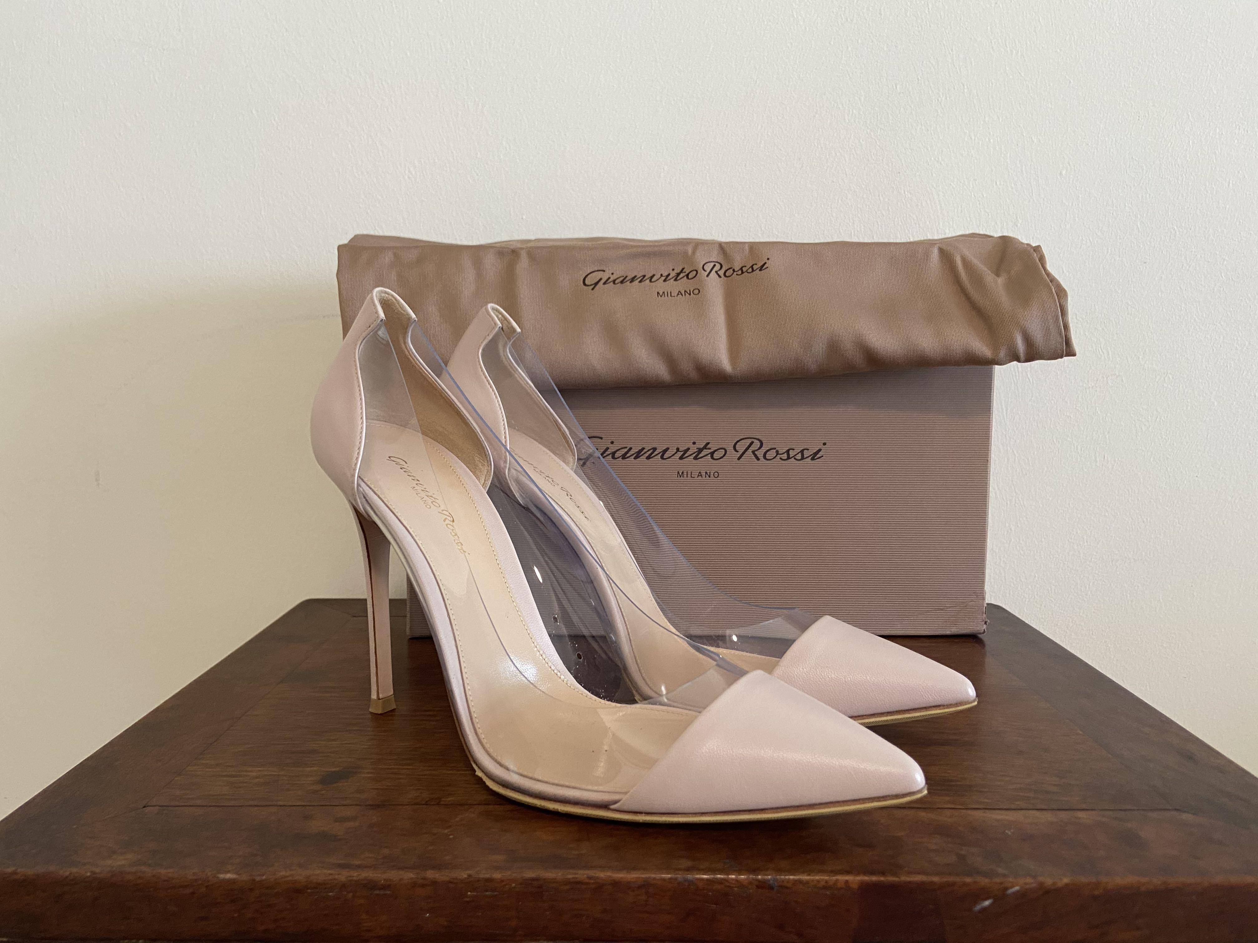 Gianvito Rossi Plexi Light pink Nude