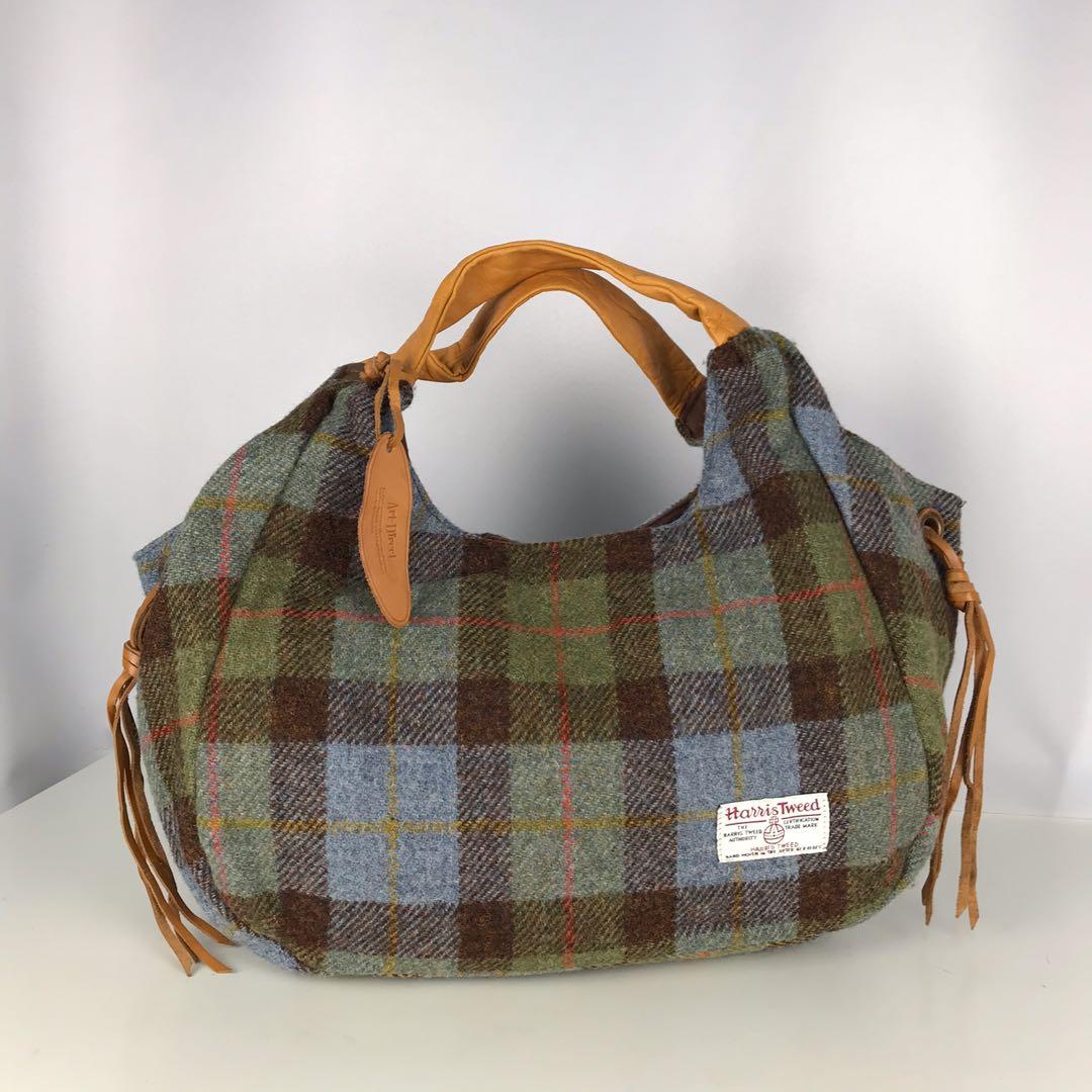 Harris tweed bucket bag shop