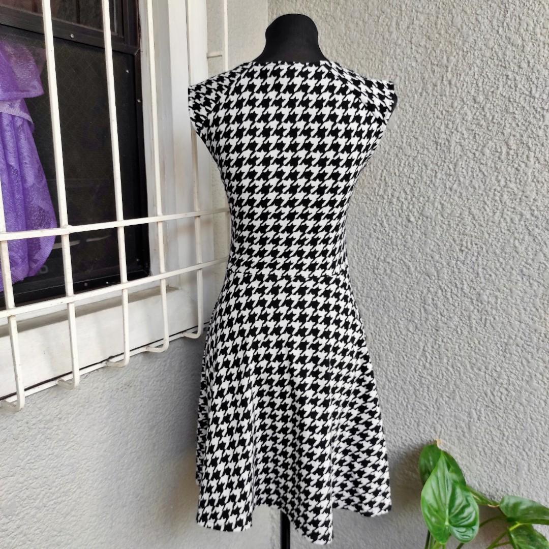 Houndstooth 2025 skater dress
