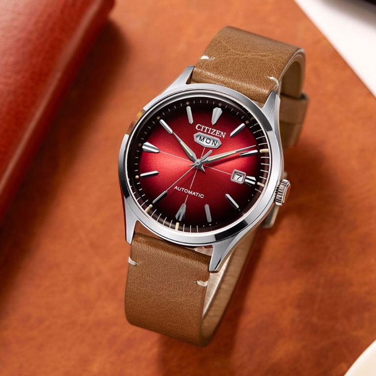 Citizen red dial watch discount