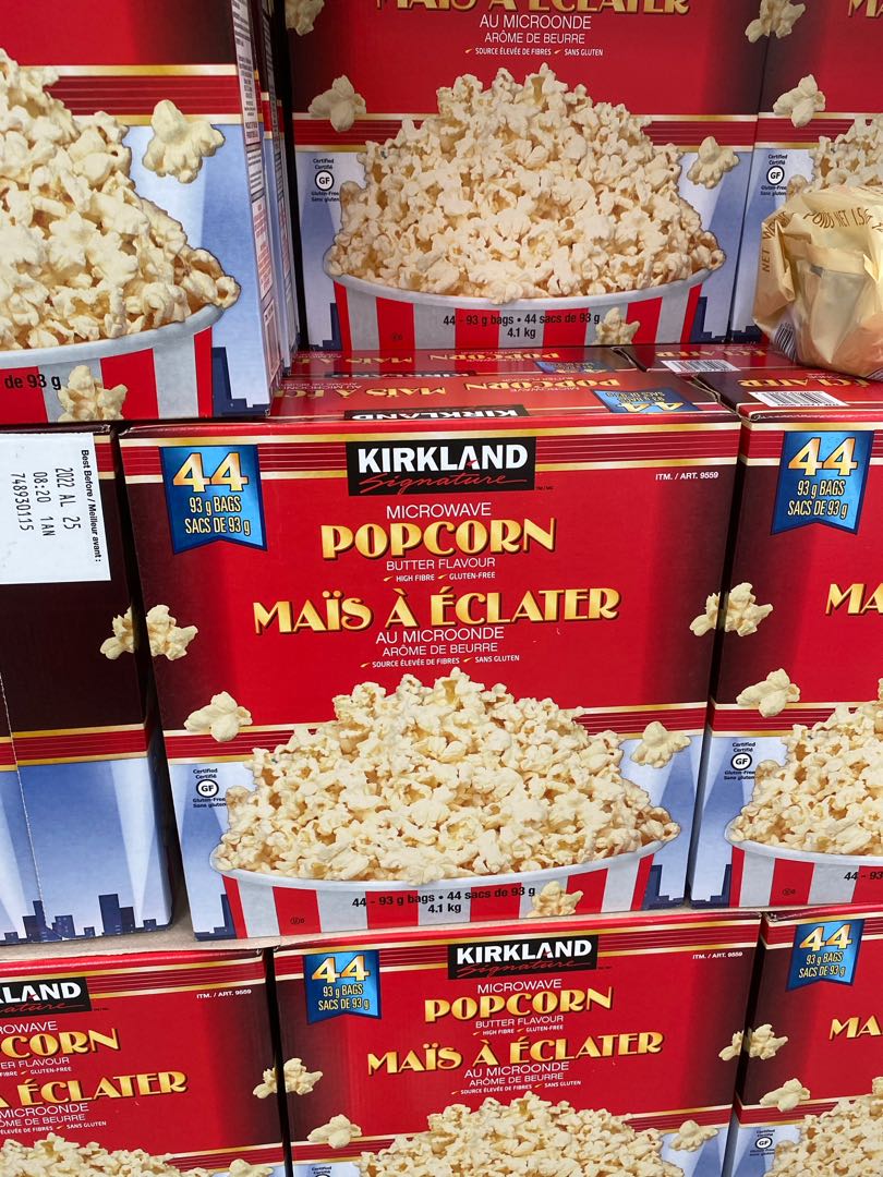 Kirkland Signature Microwave Butter Popcorn, 44 count, Food ...