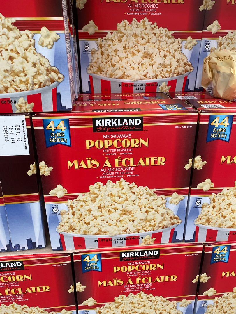 Kirkland Signature Microwave Butter Popcorn, 44 count, Food ...