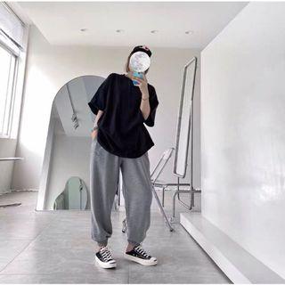 Korean Designer Nike Tick Oversized Jogger Sweatpants Pants Joggers Baggy Hip Hop Dance