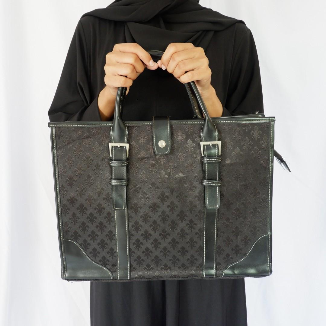 laptop and document bag