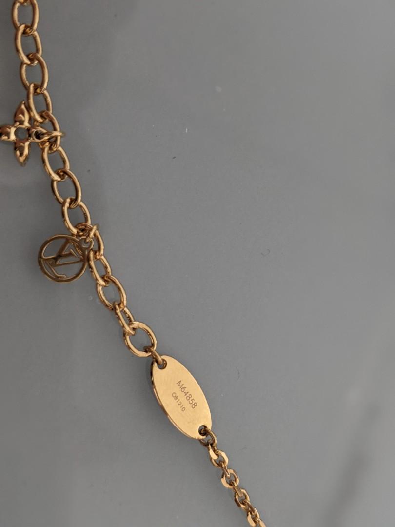 Louis Vuitton Blooming Supple Bracelet Metal Gold 117485145