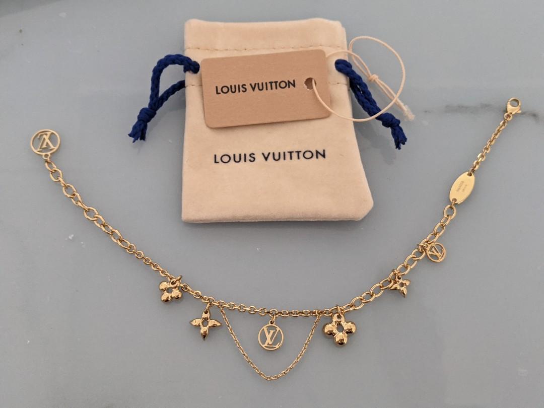 Sold at Auction: Louis Louis, Louis Vuitton Blooming Supple Charm Bracelet  in Louis Vuitton Pouch & Box