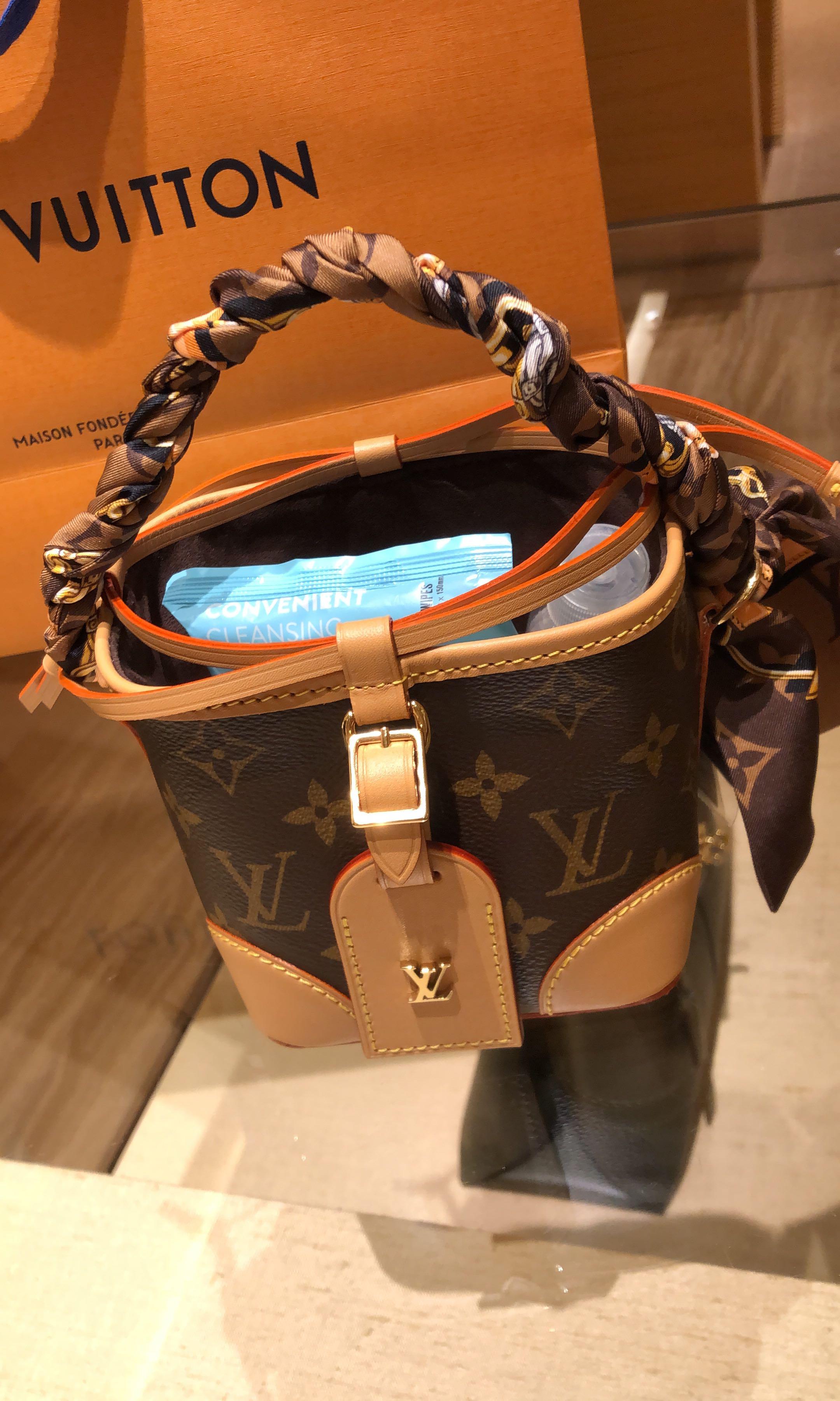 orange lv purse