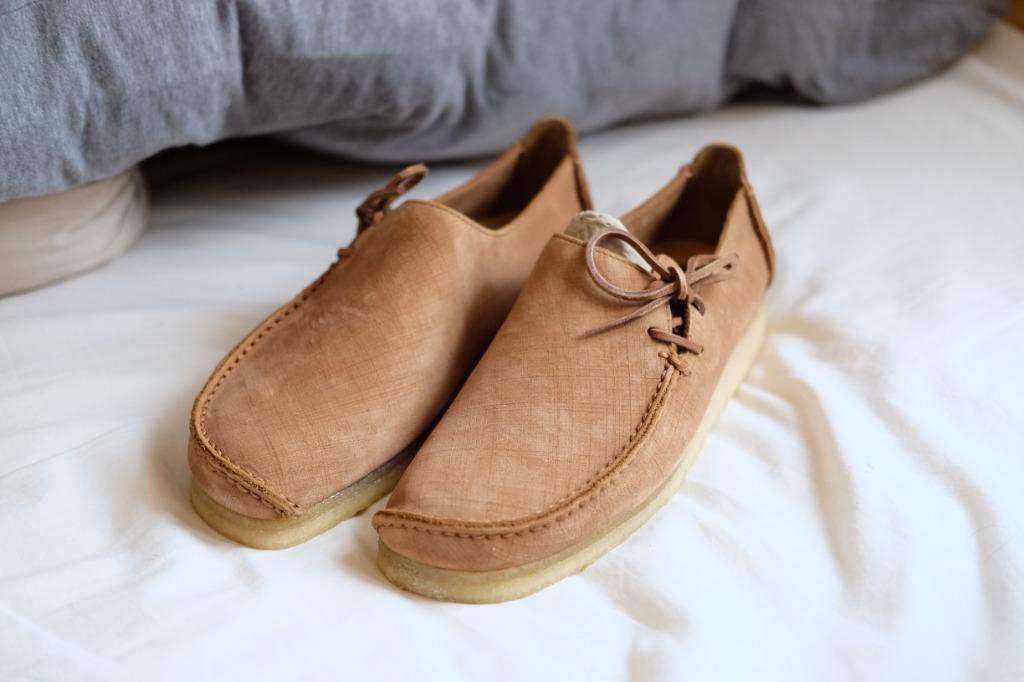 Only left] Lugger (New, Discontinued) - Clarks Original Official (100%New) Macara Sand Brown Scratched Suede Leather, 男裝, 西裝鞋- Carousell