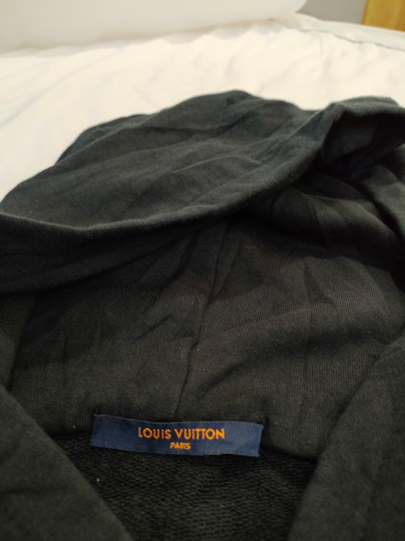 Louis Vuitton White Cotton 3D Patched Pocket Half Zipped Hoodie S Louis  Vuitton