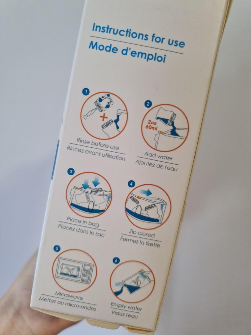 Munchkin Latch Sterilisation Sterilizer Bags, Babies & Kids, Nursing