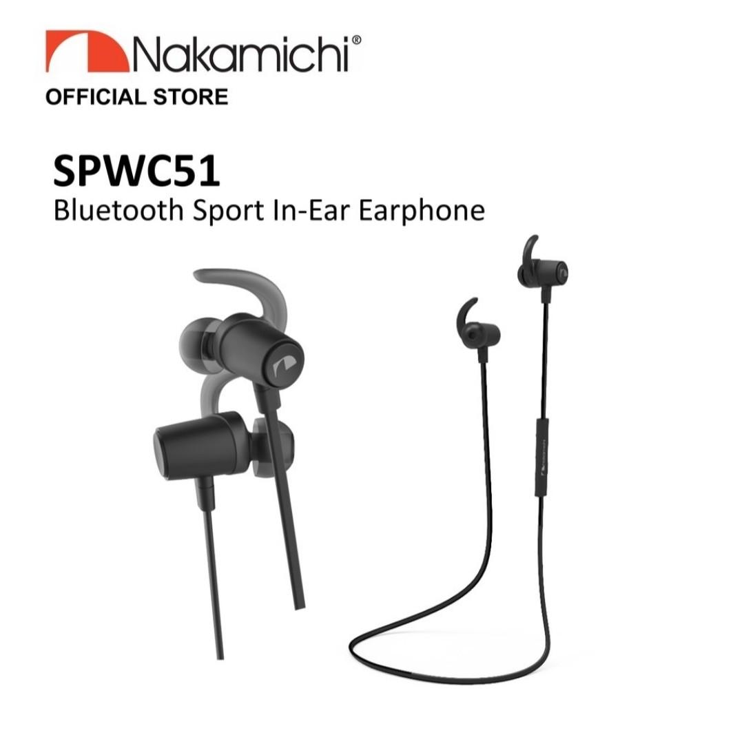 Nakamichi SPWC51 Bluetooth Sport In Ear Earphone Audio Earphones