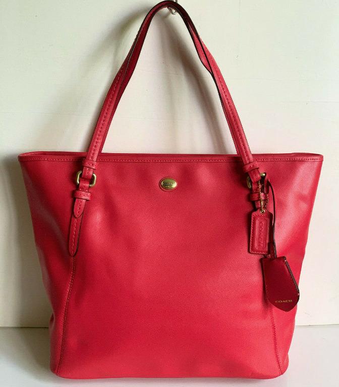 ON SALE* COACH #33504 Red Leather Peyton Tote Bag – ALL YOUR BLISS