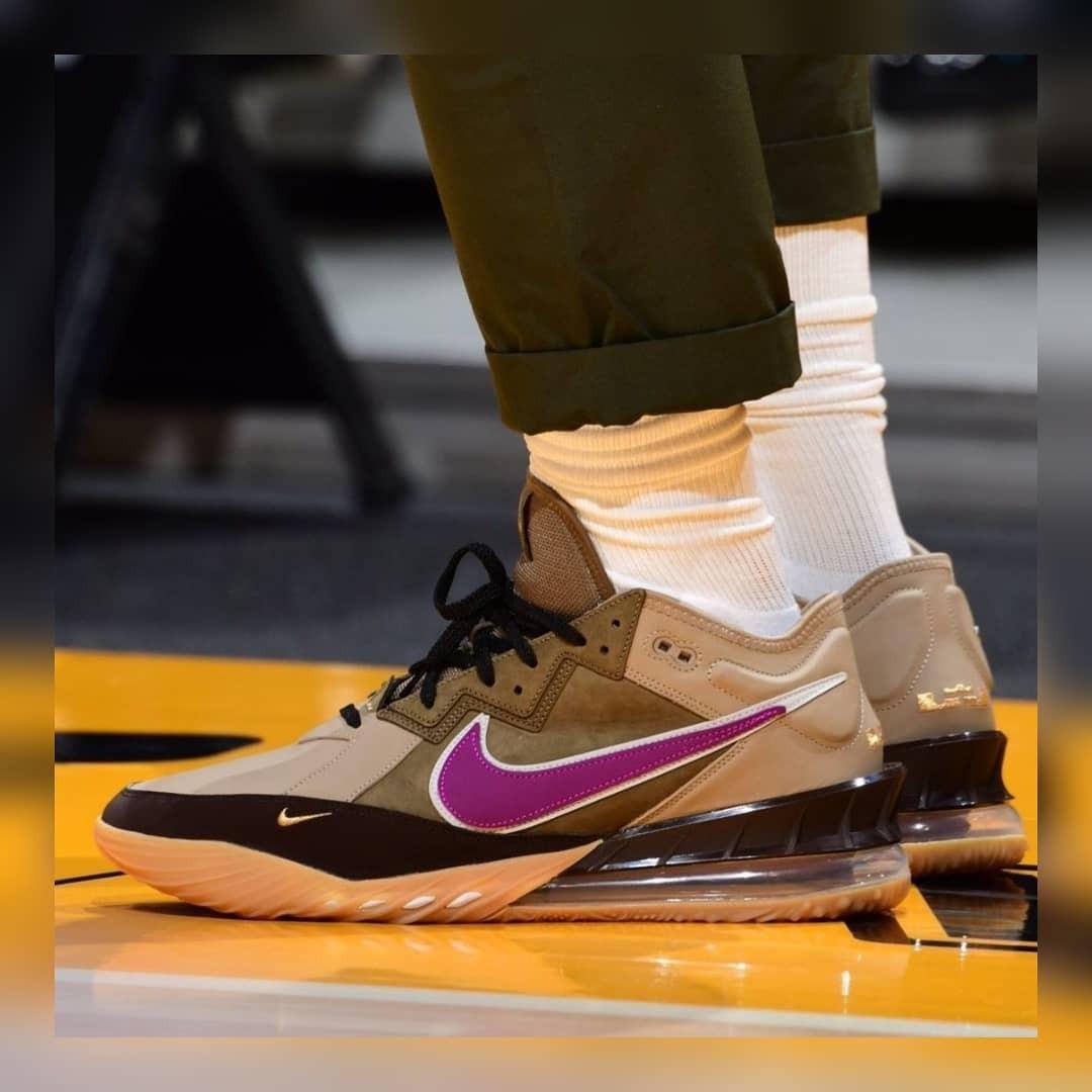 NIKE LEBRON 18 LOW ATMOS VIOTECH Men s Fashion Footwear Sneakers on Carousell