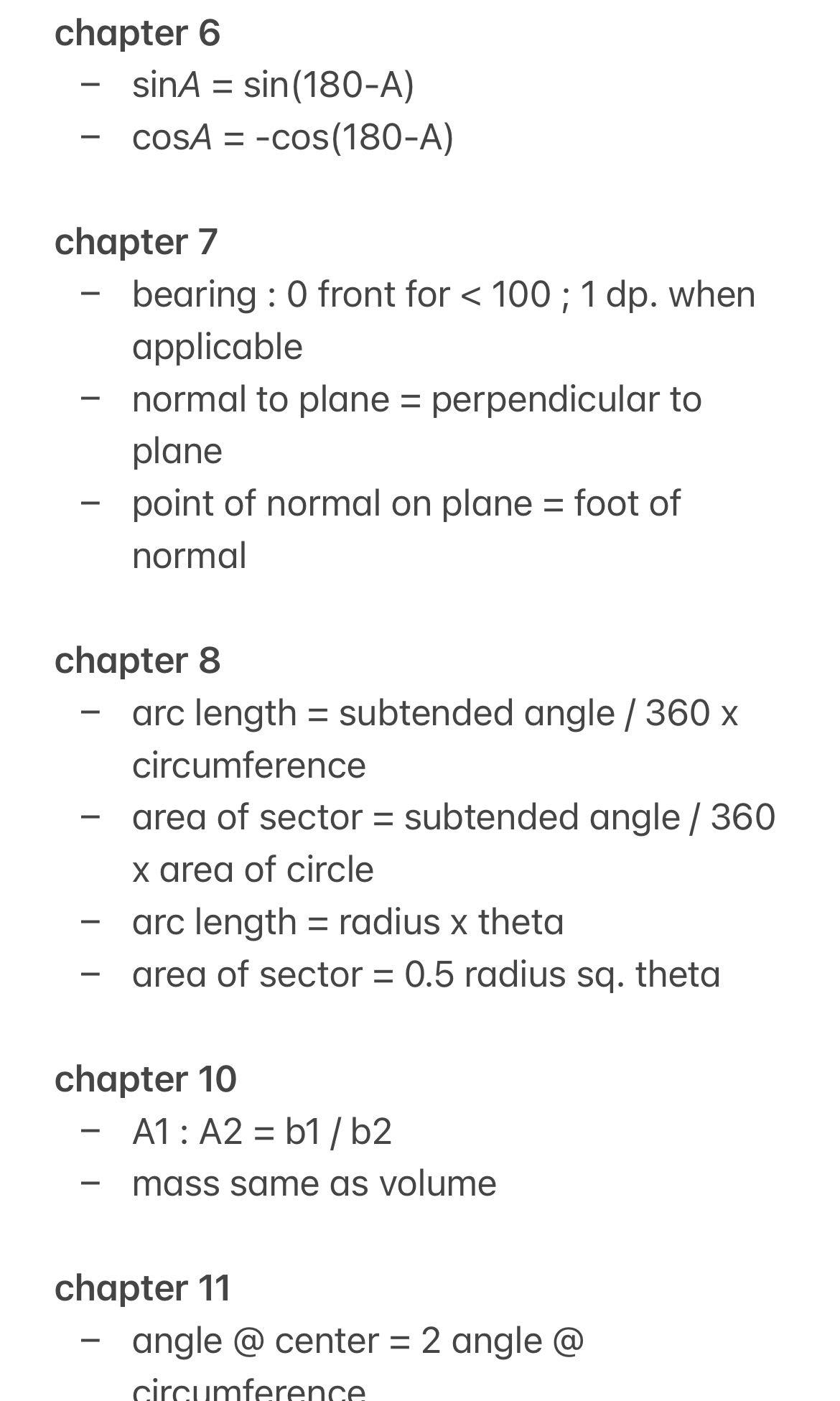 O level Elementary math notes (Category: Assessment Books) located in Singapore. Submitted by chunkiies (Listing ID 1085892150, Image 2). Description: - notes available in soft & hard copy (soft copy will be sent to your email once payment is made) - attained 9 distinctions in O levels, with a net L1R5 of 3 - postage fees depend on weight of notes - notes are VERY concise, great for last min. recaps on key concepts and definitions price : - soft 