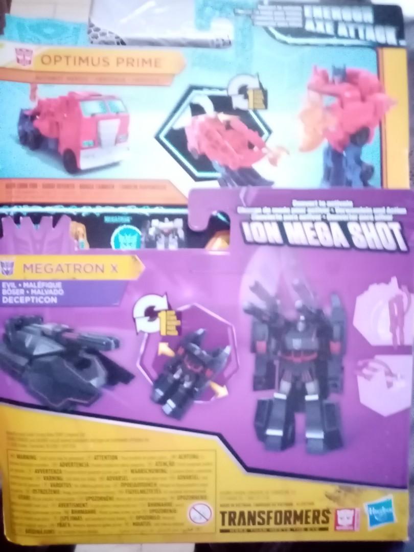 Optimus prime megatron x set of 2 tf transformers cyberverse, Hobbies