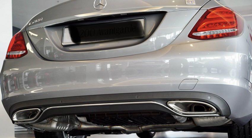 Mercedes c class shop exhaust
