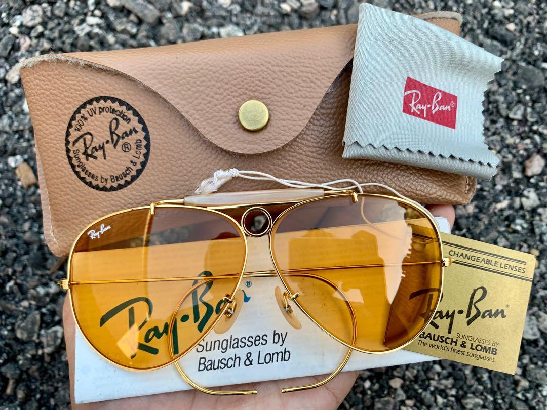 Rayban B\u0026L USA Shooter Ambermatic, Men's Fashion, Watches \u0026 Accessories,  Sunglasses \u0026 Eyewear on Carousell