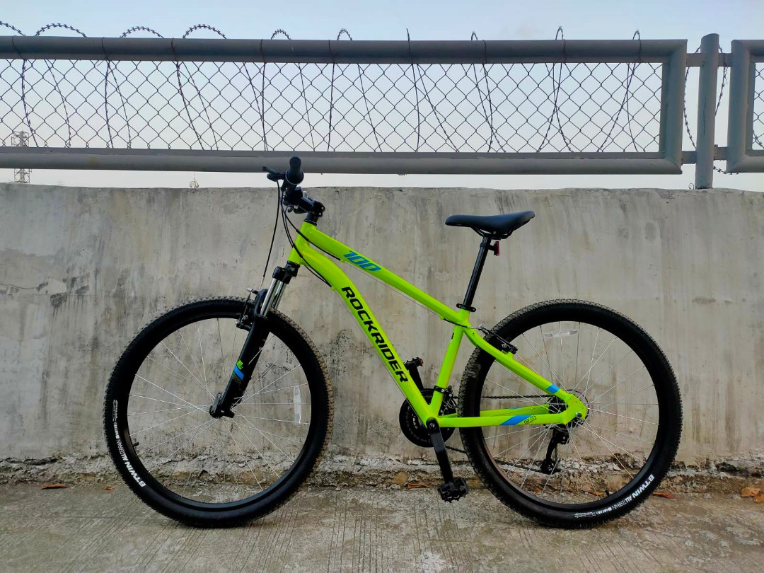 Btwin rockrider 100 best sale green