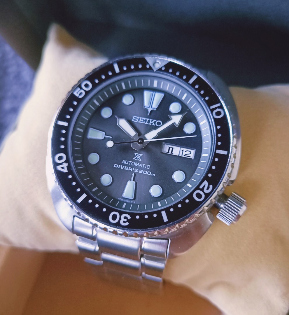Seiko Turtle Anthracite Grey Automatic Dive Watch SRPC23K1, Men's Fashion,  Watches & Accessories, Watches on Carousell