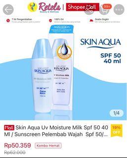 Skin Aqua UV Moisture Milk SPF 50 Original 100%