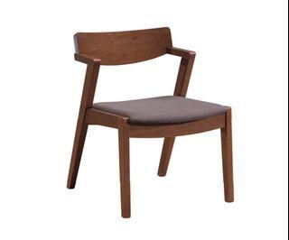 solid wood Dining chair with upholstered cushion seat