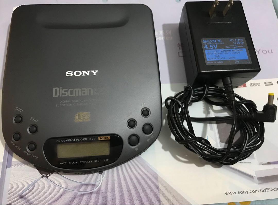 sony d-321 DISCMAN ESP CD, 音響器材, 音樂播放裝置MP3及CD Player