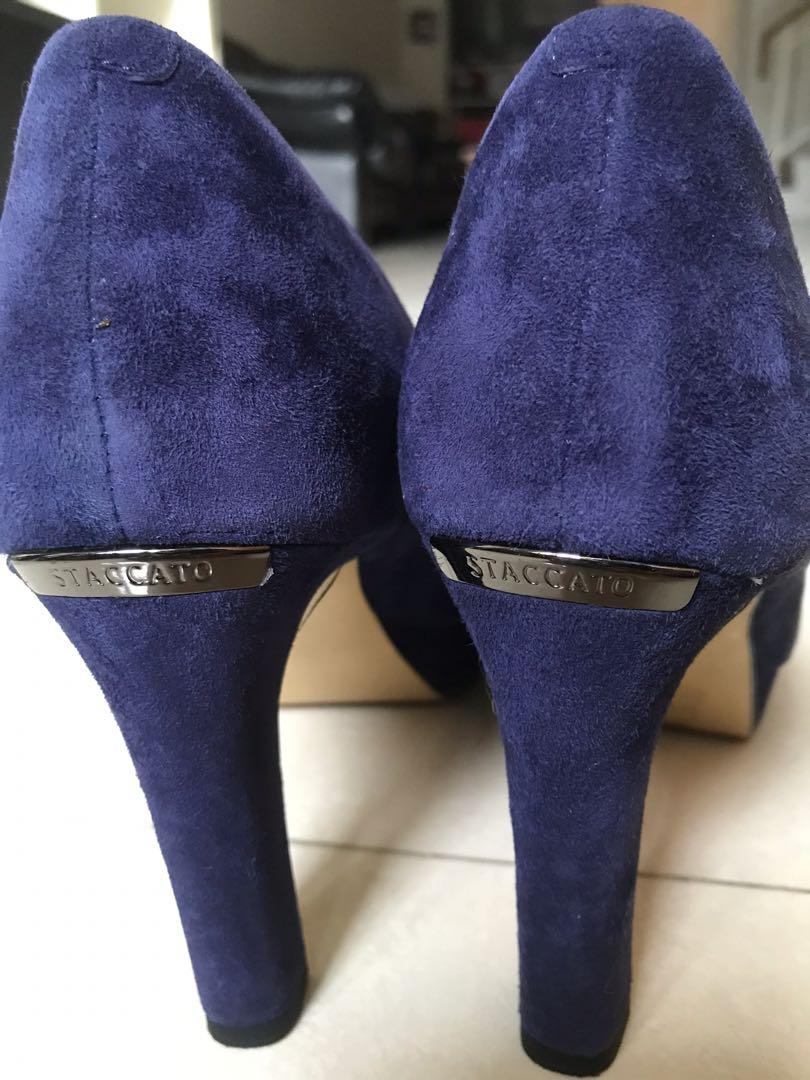 Staccato Blue High heels, Fesyen Wanita 