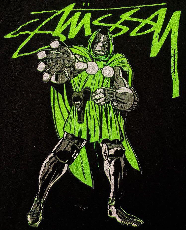 Stussy X Marvel Doctor Doom Men s Fashion Tops Sets Tshirts