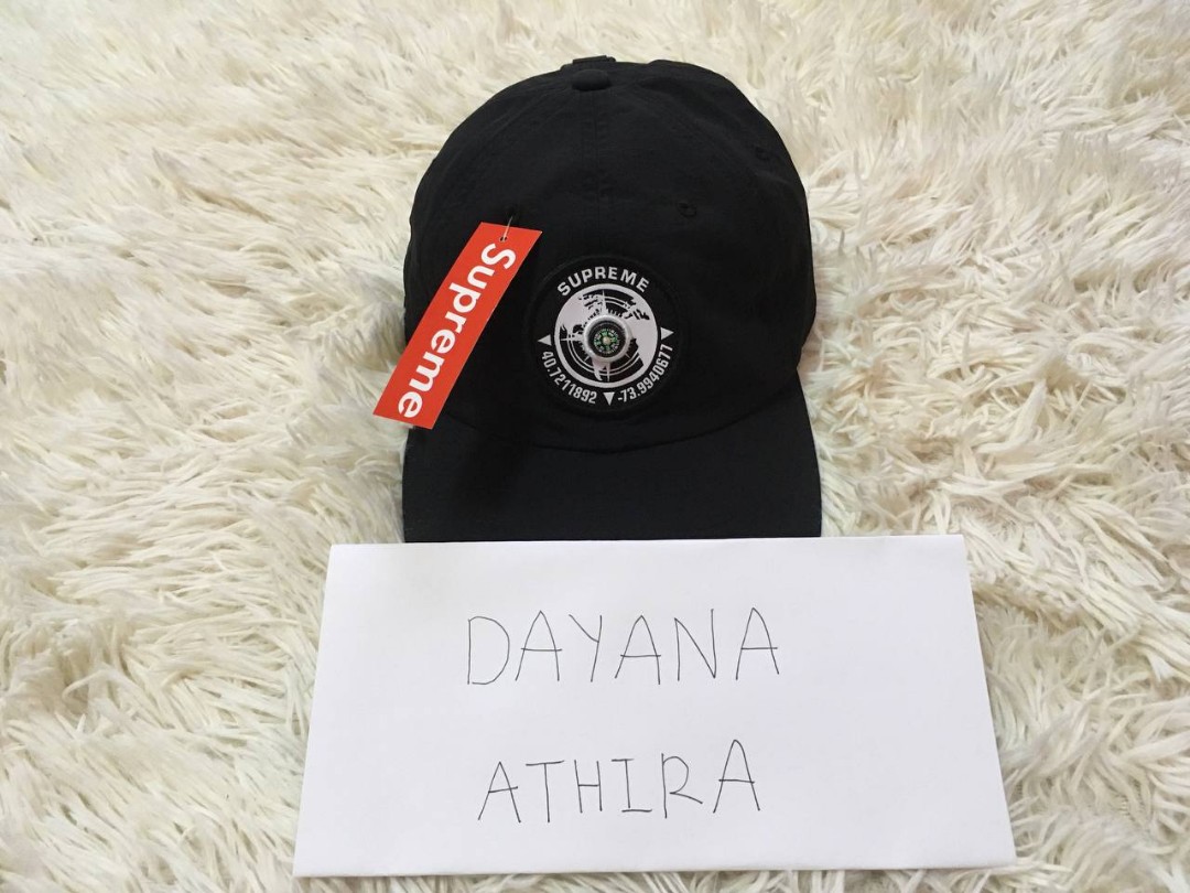 Supreme Compass 6-Panel Black, Men's 