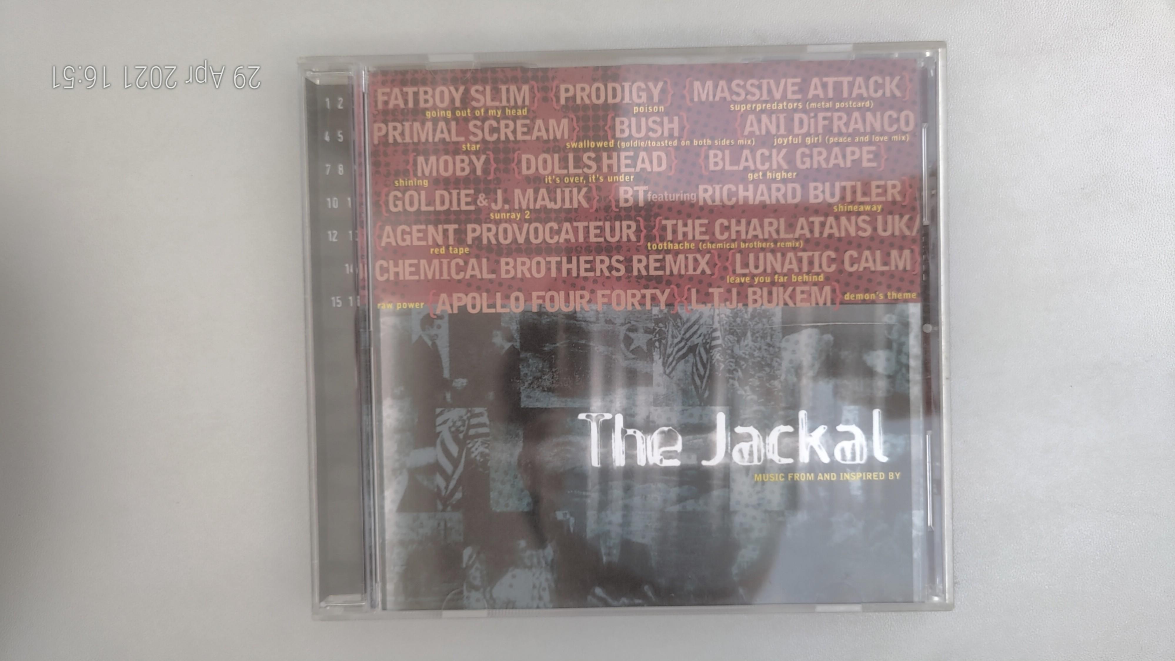The Jackal Music From And Inspired By The Motion Picture Cd 沒有花痕no Damage 98 New 內附歌詞紙存放良好used Like New面交時可檢查check The The Jackal Music From And Inspired By The Motion Picture Cd 沒有花痕no Damage 98 New 內附歌詞紙存放良好used Like New面交時可檢查check The