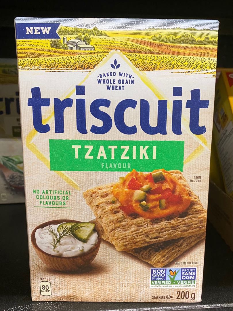 Triscuit Crackers Tzatziki Flavour, Food & Drinks, Packaged ...