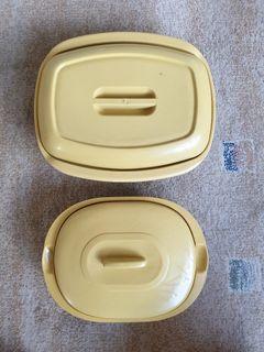 Two large and medium Plastic Containers
