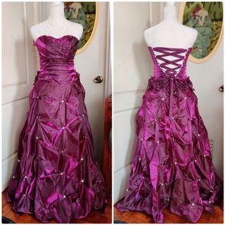 Two-Tone Purple Prom Dress and Debut Gown