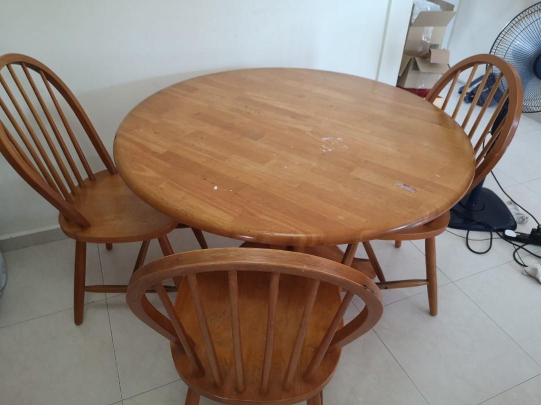 Used Dining Table And Chair Set Furniture Tables Chairs On Carousell
