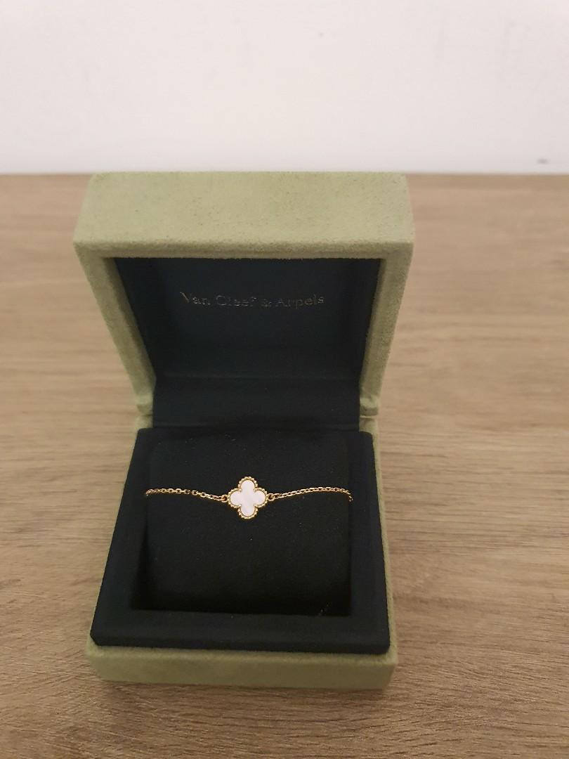 Van cleef mini alhambra bracelet clearance