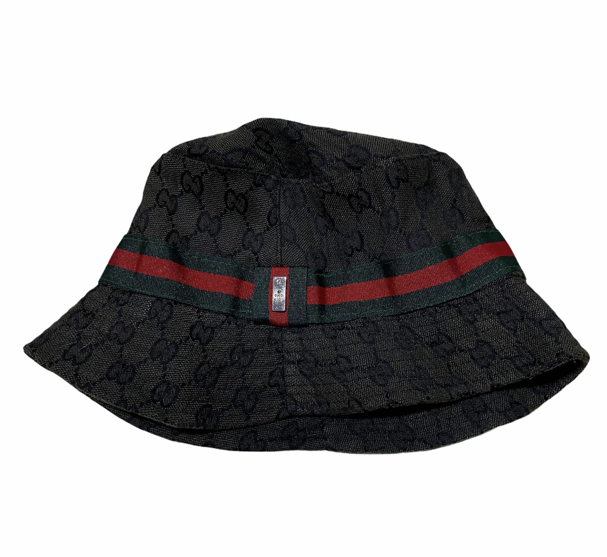 Vintage Gucci Monogram Bucket Hat, Women's Fashion, Watches