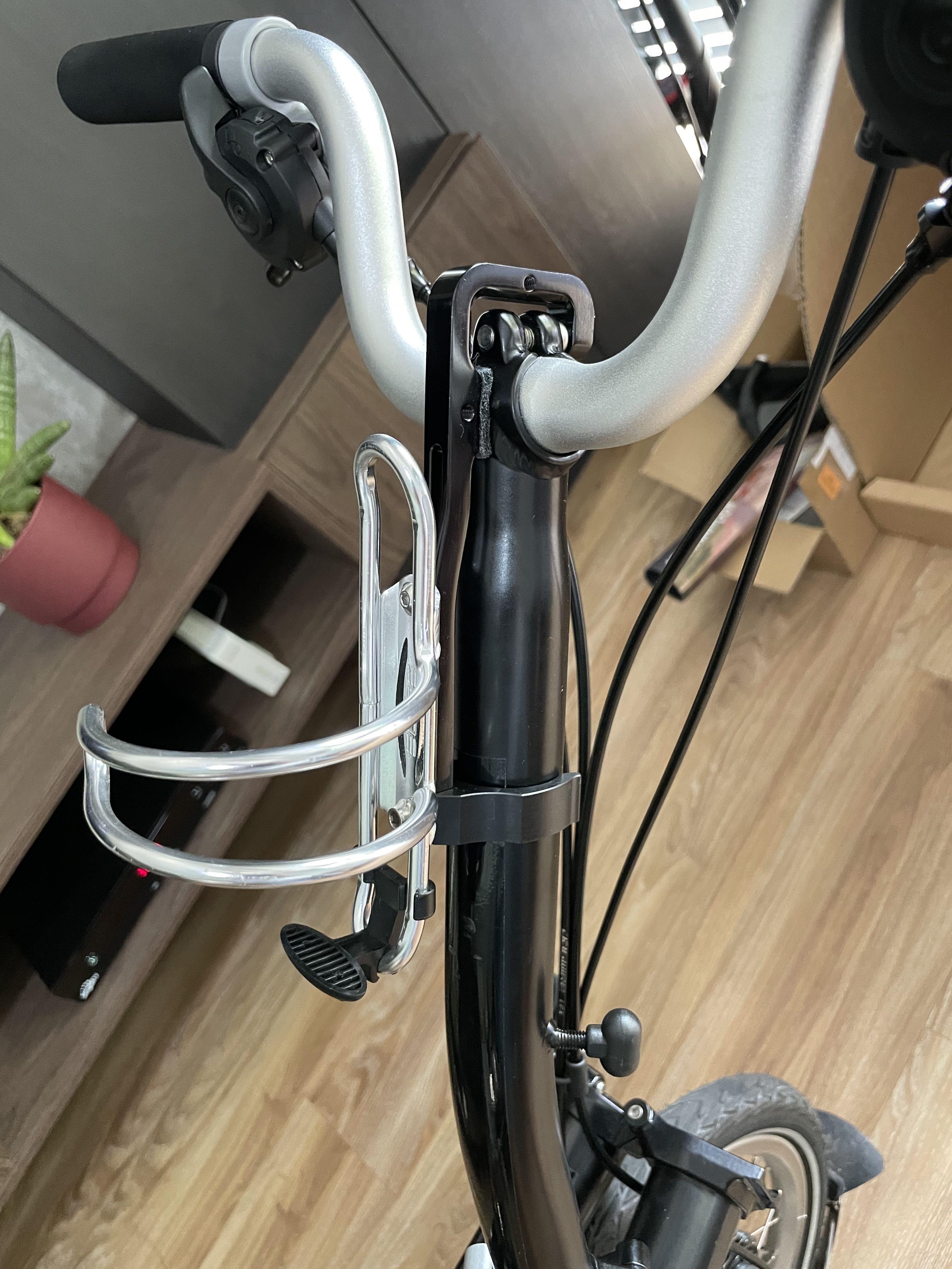 Water bottle cage adapter for Brompton, Sports Equipment, Bicycles