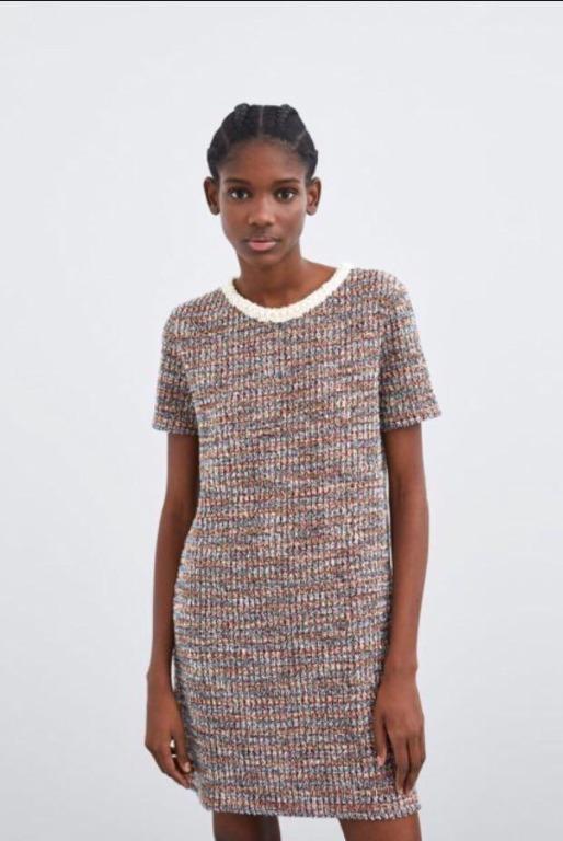 Tweed pearl dress deals
