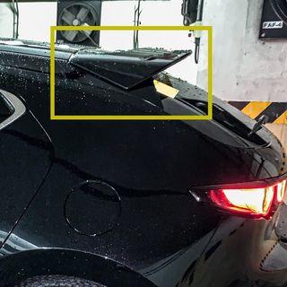 2019+ BP Mazda 3 hatchback OEM rear roof spoiler