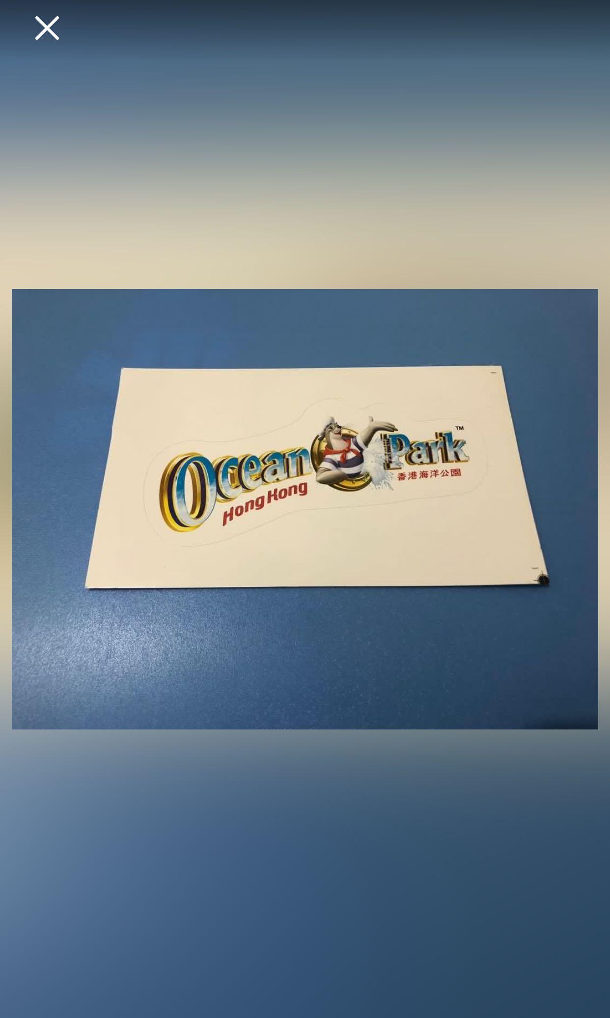 海洋公園 Logo 貼紙 Ocean Park Stickers, 興趣及遊戲, 旅行, 旅遊 旅行必需品及用品 Carousell