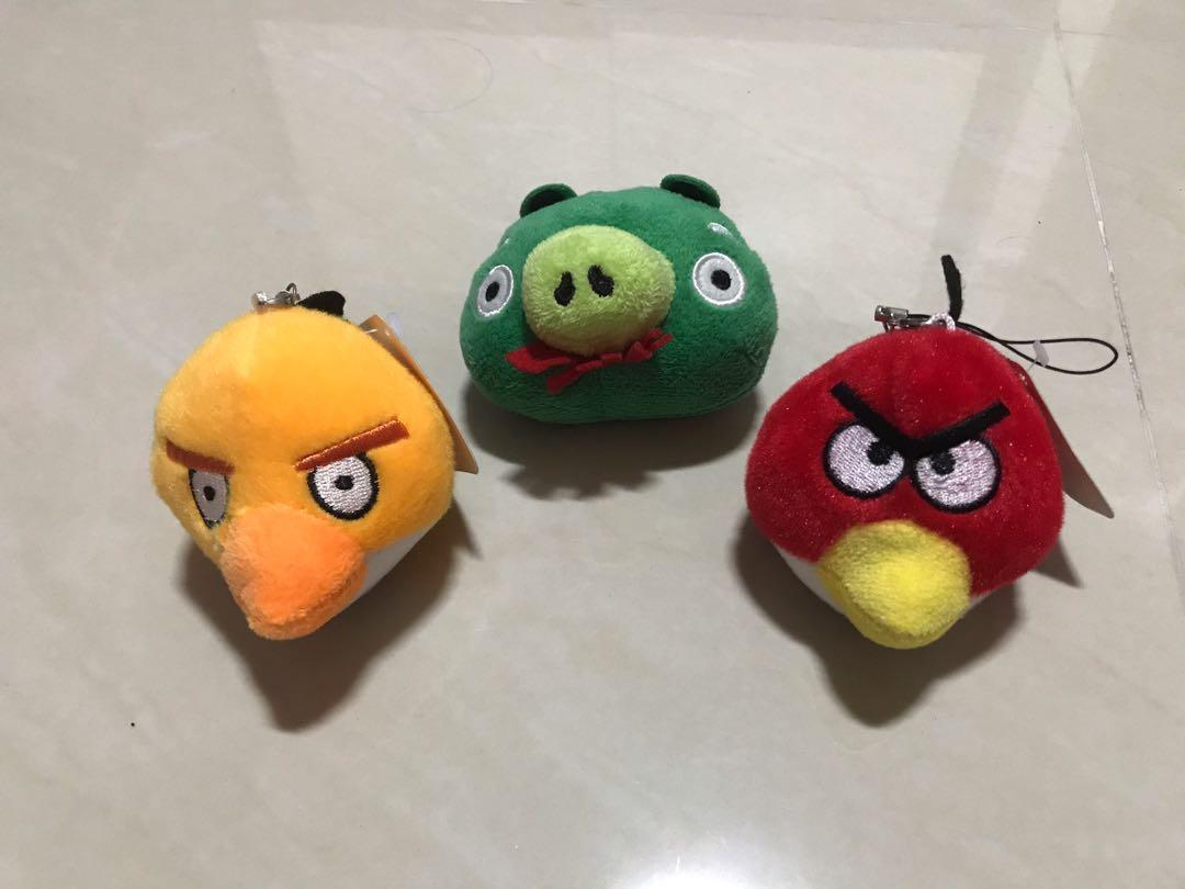 Angry Bird Plush Keychain, Hobbies & Toys, Toys & Games on Carousell
