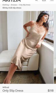 Aritzia Wilfred Only Slip Dress Marmont XS