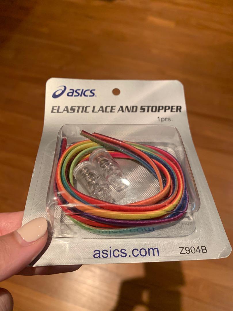 Asics Elastic Lace and Stopper Shoelace Sports Equipment Exercise Fitness Toning Stretching Accessories on Carousell