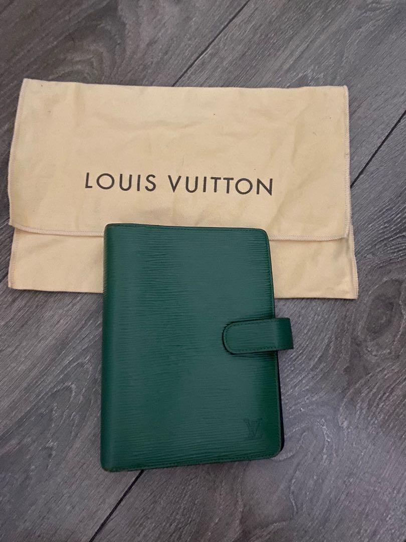 Authentic LOUIS VUITTON Green Epi Agenda MM, Luxury, Accessories on  Carousell