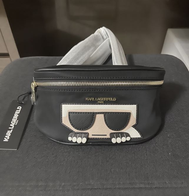 Authentic Karl Lagerfeld bum bag, Luxury, Bags & Wallets on Carousell