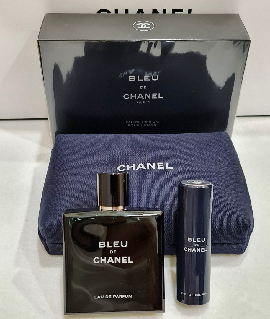 Authentic 💯Limited Edition Bleu De Chanel Travel Set, Beauty & Personal  Care, Fragrance & Deodorants on Carousell