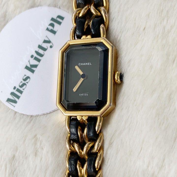 Authentic Preowned Chanel Premiere M size Black/Gold Ladies watch, Luxury,  Watches on Carousell